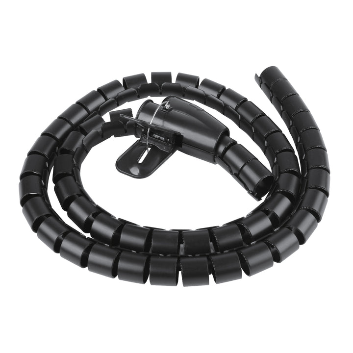 Organizator/protector pentru cabluri Maclean, 15 mm x 1000 mm, negru, MCTV-898 B
