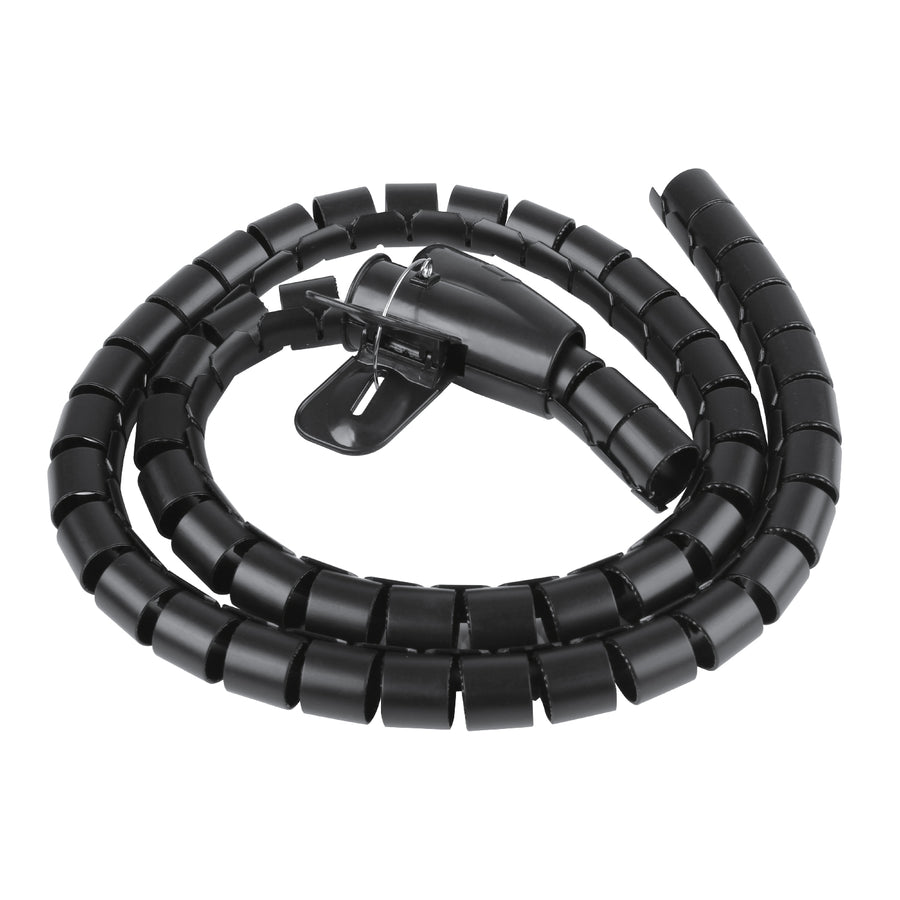 Organizator/protector pentru cabluri Maclean, 15 mm x 1000 mm, negru, MCTV-898 B
