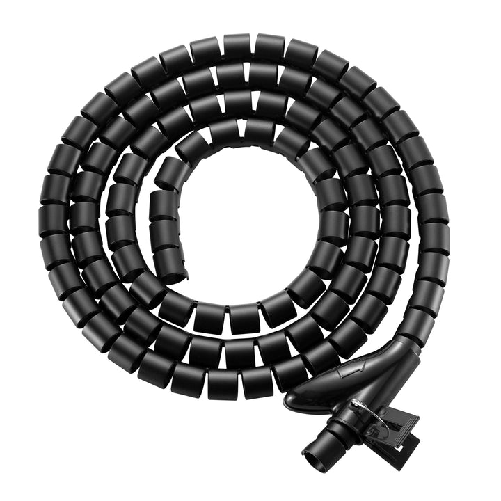 Organizator/protector pentru cabluri Maclean, 20 mm x 1000 mm, negru, MCTV-899 B