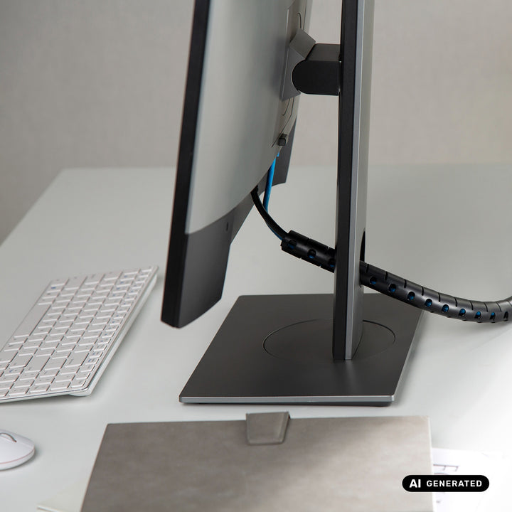 Organizator/protector pentru cabluri Maclean, 20 mm x 1000 mm, negru, MCTV-899 B