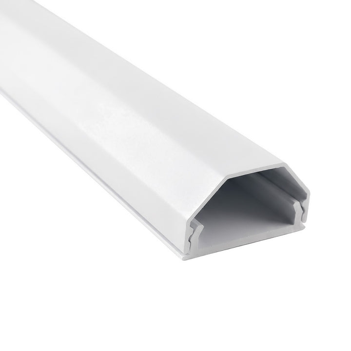 Banda de mascare din aluminiu pentru cabluri Maclean, 33x18x750 mm, albă, MCTV-897 W