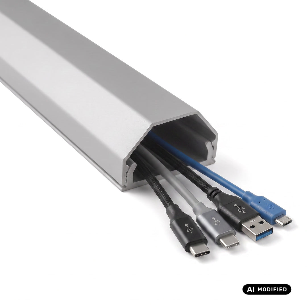 Banda de mascare din aluminiu pentru cabluri Maclean, 33x18x750 mm, argintie, MCTV-897 S