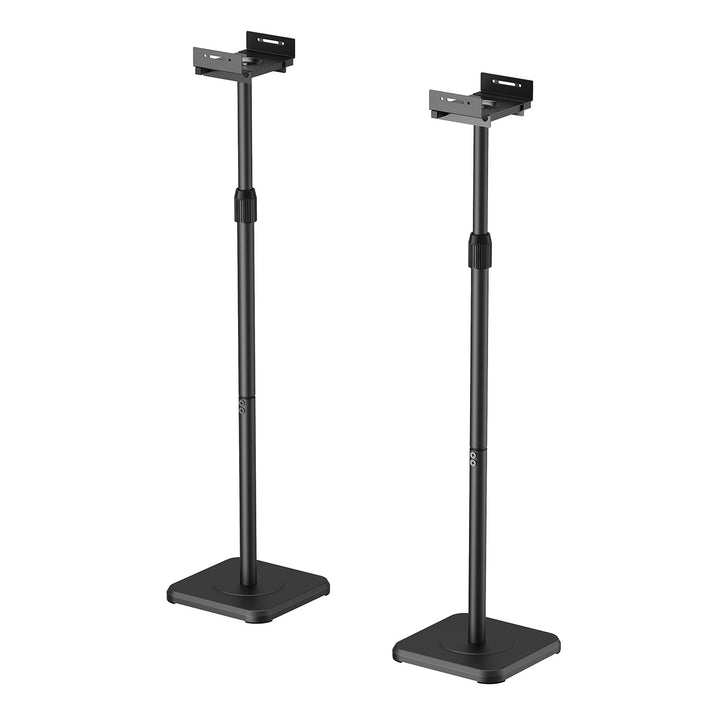 Set de suporturi de podea pentru difuzoare Maclean, universale, reglabile pe verticală și pe orizontală între +10° și -10°, max. 5 kg, MC-916