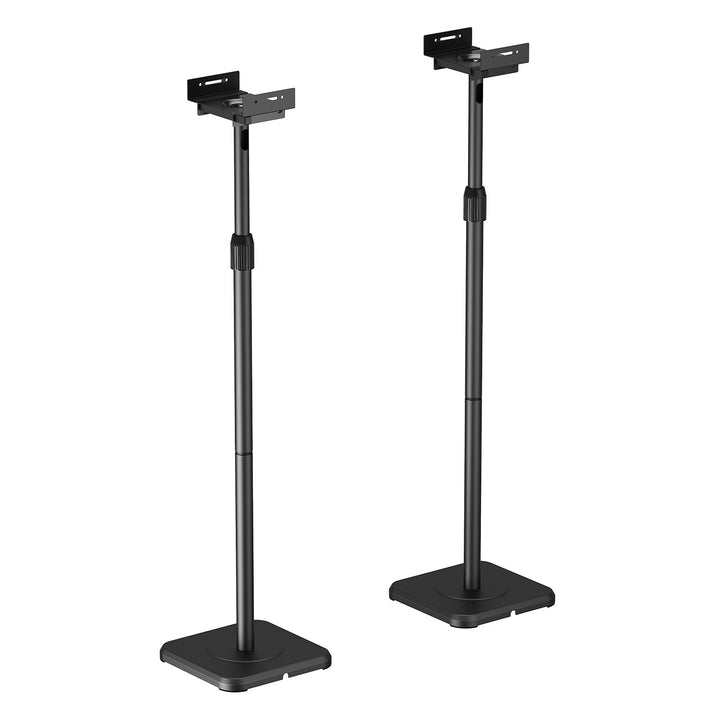 Set de suporturi de podea pentru difuzoare Maclean, universale, reglabile pe verticală și pe orizontală între +10° și -10°, max. 5 kg, MC-916