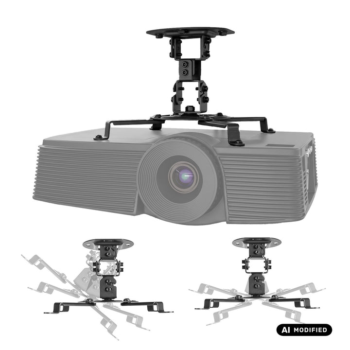 Suport / cârlig de tavan pentru proiector Maclean, 54~320 mm, până la 13,5 kg, rotație 360 de grade MC-200 B