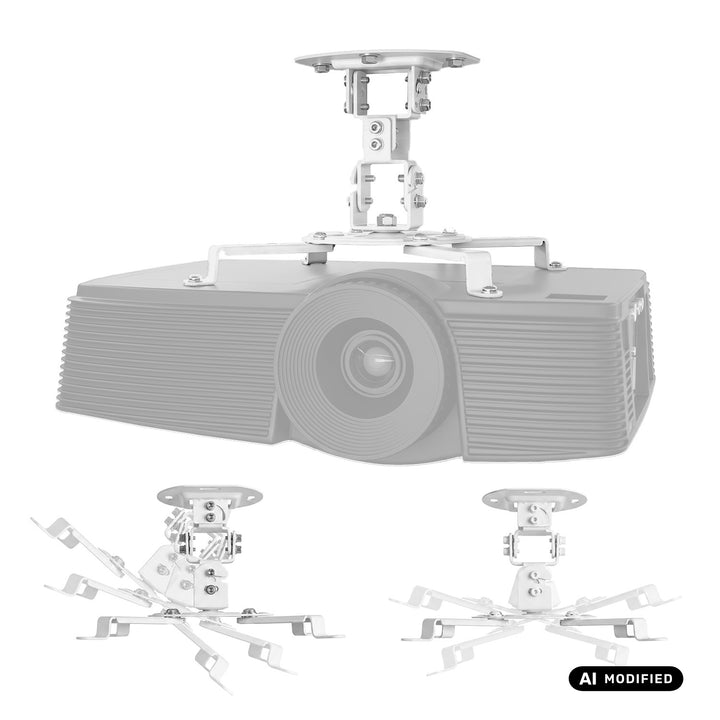 Suport / cârlig de tavan pentru proiector Maclean, 54~320 mm, până la 13,5 kg, rotație de 360 de grade MC-200 W