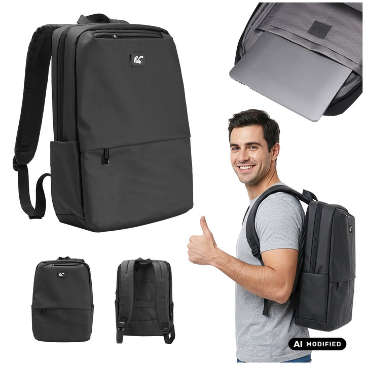 Rucsac pentru laptop NanoRS, 15,6", negru, 41x29x4, impermeabil RS202 B
