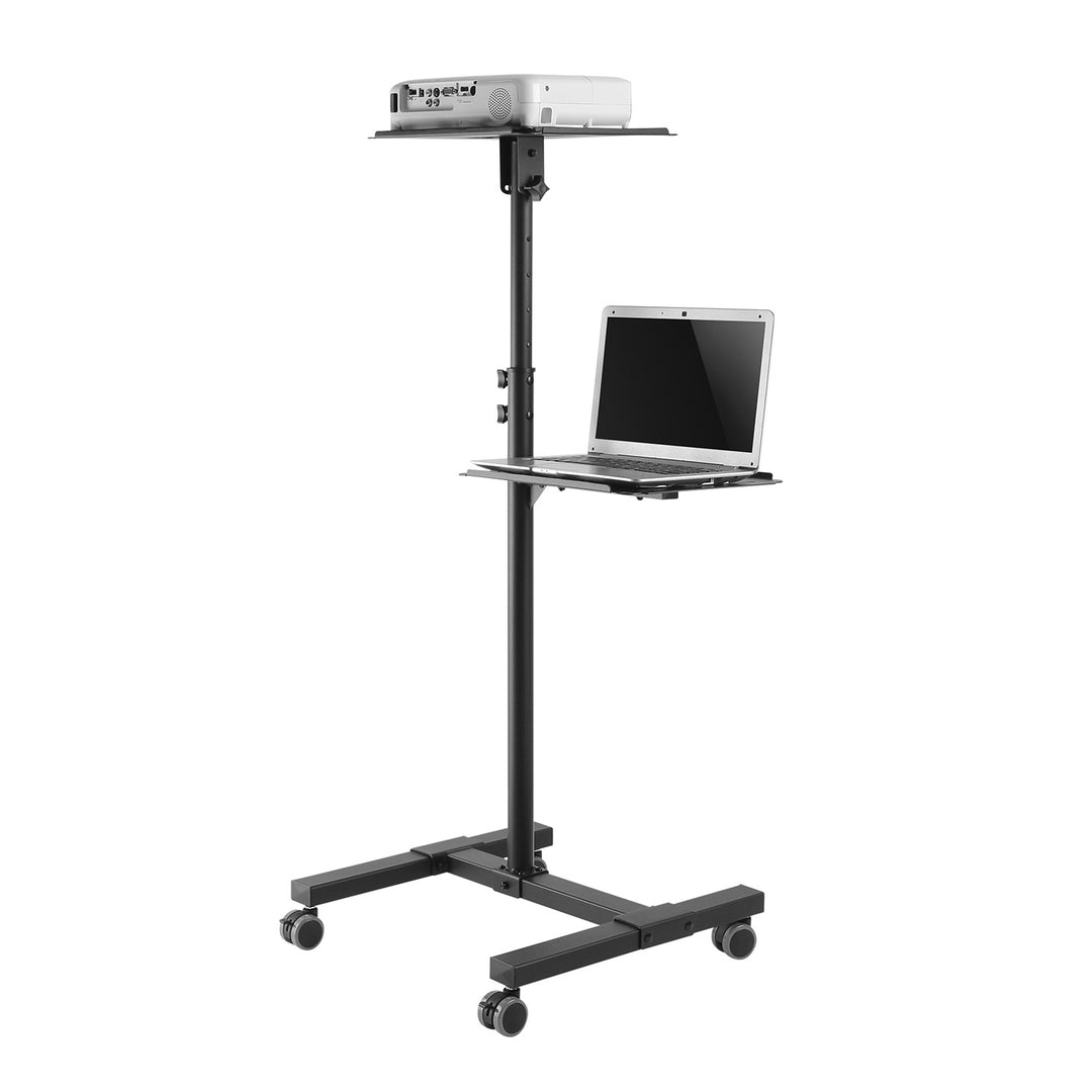 Măsuță mobilă pentru proiector/laptop Maclean, reglabilă, din oțel, max. 10 kg, MC-207