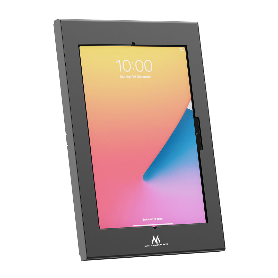 Suport publicitar pentru tabletă Maclean, cu sistem de blocare, 12,4"-13", iPad Air/Pro, Samsung Tab S10+/S9+/S8+/S7+, 257x350x22 mm, MC-950 B