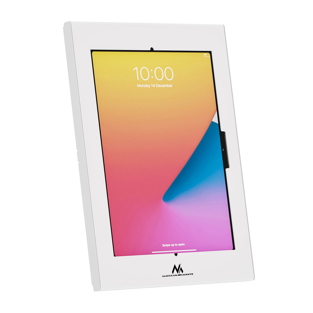 Suport publicitar pentru tabletă Maclean, cu sistem de blocare, 12,4"-13", iPad Air/Pro, Samsung Tab S10+/S9+/S8+/S7+, 257x350x22 mm, MC-950 W