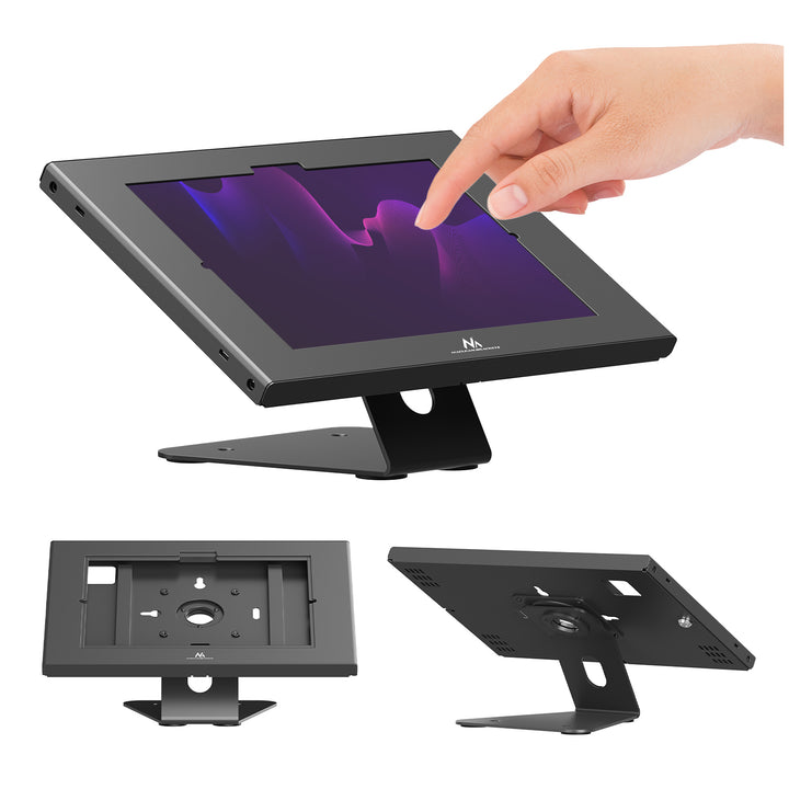 Suport publicitar pentru tabletă Maclean, cu sistem de blocare, 10,9"-11", iPad Air/Pro, Samsung Tab A și S Series, 220x323x22 mm, MC-957 B