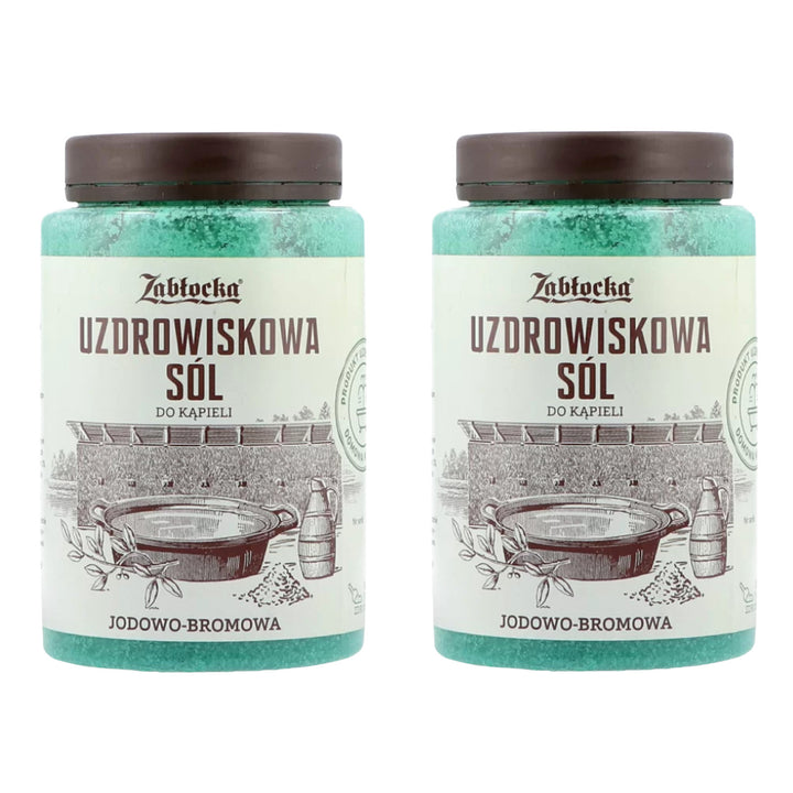 Sare termală Zabłocka, iod-brom, pentru baie, 1,2 kg – 2 bucăți