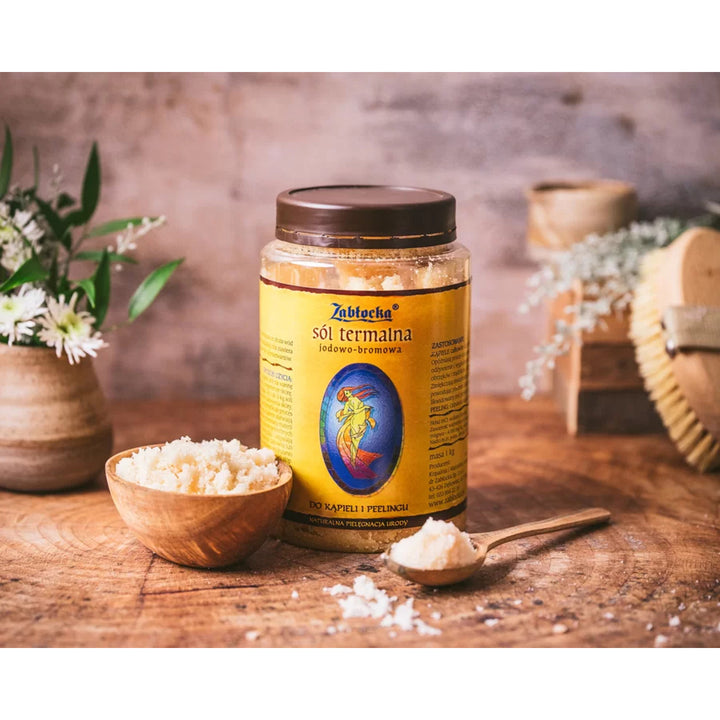 Sare termică cu iod și brom Zabłocka 1 kg + Sare spa cu iod și brom Zabłocka 1,2 kg