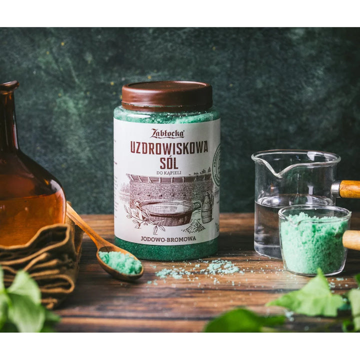 Sare termică cu iod și brom Zabłocka 1 kg + Sare spa cu iod și brom Zabłocka 1,2 kg