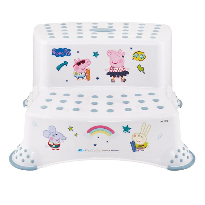 Scaun antiderapant Keeeper, două trepte, max. 120 kg, ușor de curățat, Peppa Pig