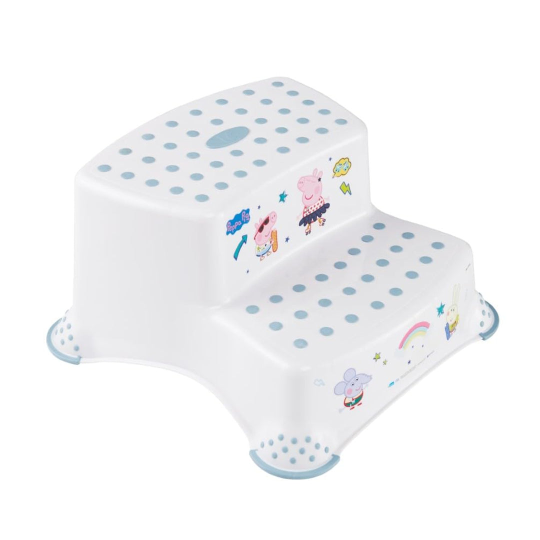 Scaun antiderapant Keeeper, două trepte, max. 120 kg, ușor de curățat, Peppa Pig