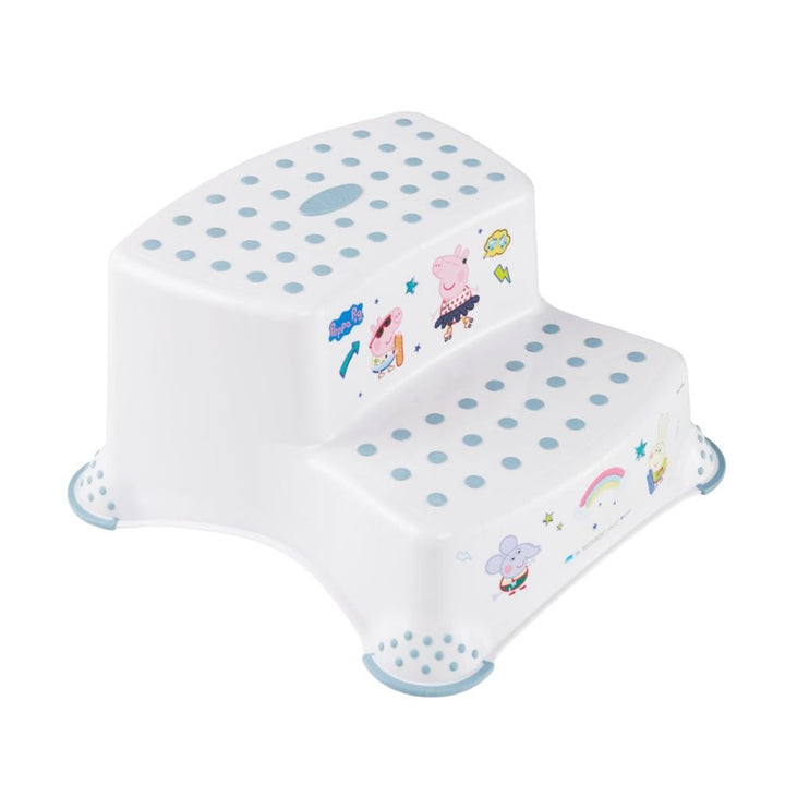 Scaun antiderapant Keeeper, două trepte, max. 120 kg, ușor de curățat, Peppa Pig