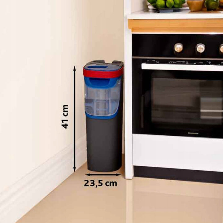 Mop plat Vileda H2prO, separare 100% a apei curate de cea murdară, două rezervoare, 3 tampoane din microfibră, vârf rotativ la 360°, 175774