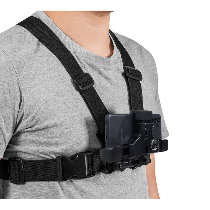 Rucsac cu lumină de semnalizare LED, telecomandă, rezistent la apă: telecomandă IPx5, rucsac IPX2 + curele de umăr sportive pentru telefonul mobil Maclean MC-445