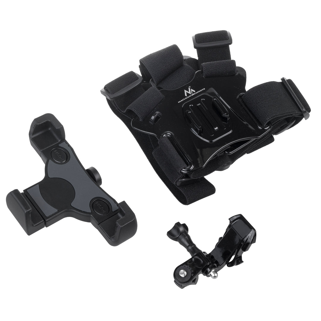 Rucsac cu lumină de semnalizare LED, telecomandă, rezistent la apă: telecomandă IPx5, rucsac IPX2 + curele de umăr sportive pentru telefonul mobil Maclean MC-445