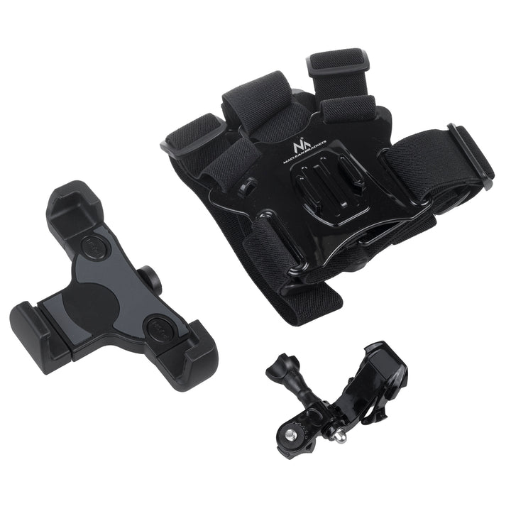 Rucsac cu lumină de semnalizare LED, telecomandă, rezistent la apă: telecomandă IPx5, rucsac IPX2 + curele de umăr sportive pentru telefonul mobil Maclean MC-445