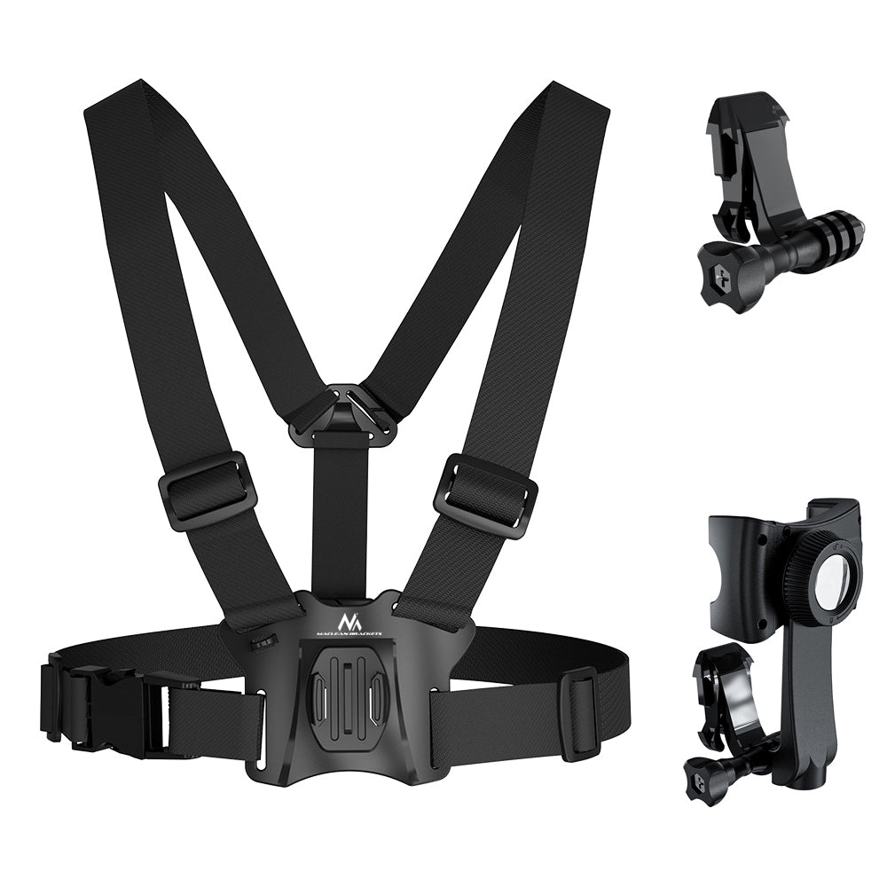 Rucsac cu lumină de semnalizare LED, telecomandă, rezistență la apă: telecomandă IPx5, rucsac IPX2 + bretele universale pentru sport, pentru telefon, aparat foto, camere GoPro și altele, mâner rotativ, MC-294