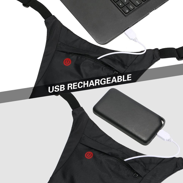 Rucsac cu lumină de semnalizare LED, telecomandă, rezistență la apă: telecomandă IPx5, rucsac IPX2 + bretele universale pentru sport, pentru telefon, aparat foto, camere GoPro și altele, mâner rotativ, MC-294