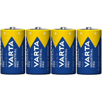 4x baterii alcaline R-14 LR14 C 1,5 V Varta Industrial Pro