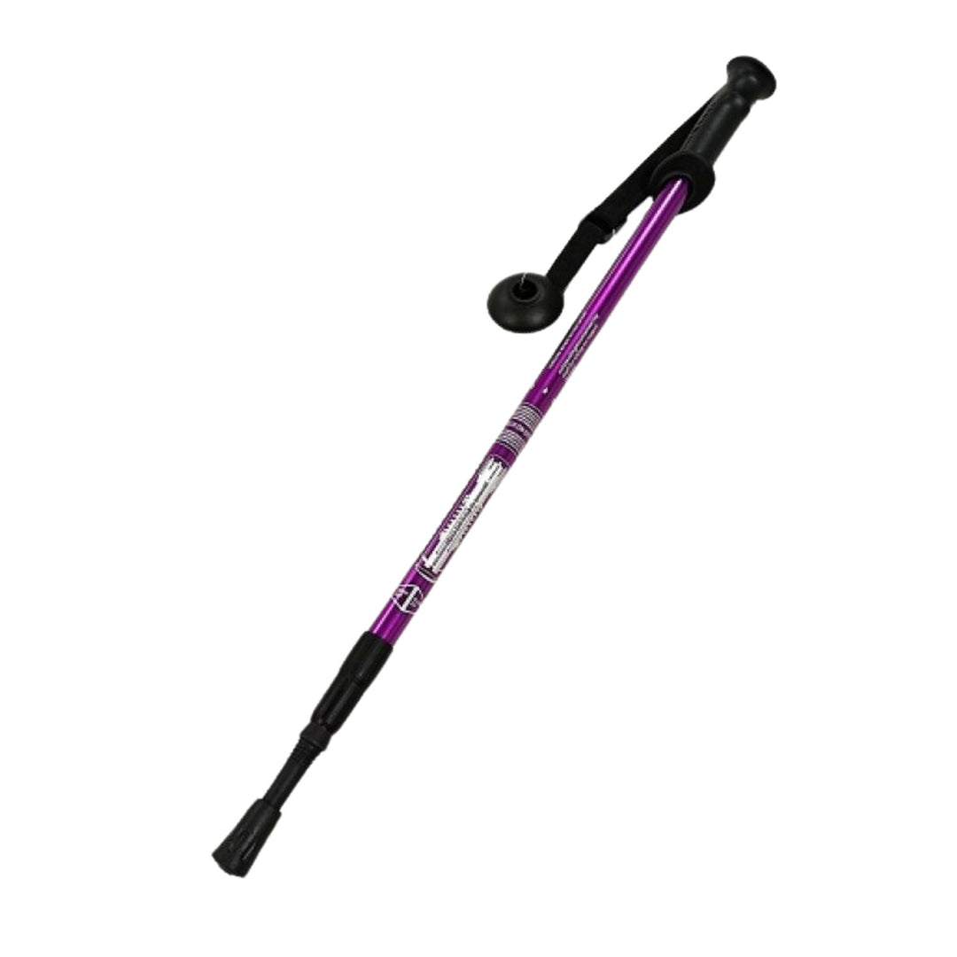 Bastoane din aluminiu pentru Nordic Walking, 65–135 cm, telescopice, violet