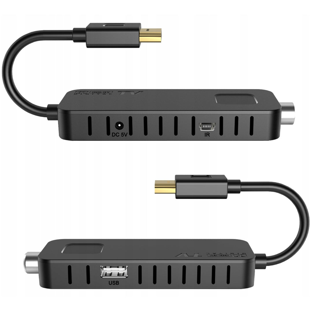 Tuner TV STICK DVB-T2 LTC, pentru televiziune terestră, calitate Full HD 1080, funcție TIMESHIFT, LXDVB213M