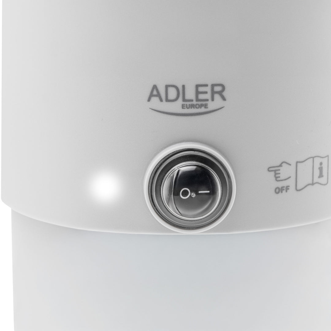 Ceainic electric Adler, ceainic de călătorie, pereți dubli, capacitate 0,8 l, putere maximă 650 W, gri, AD 1388