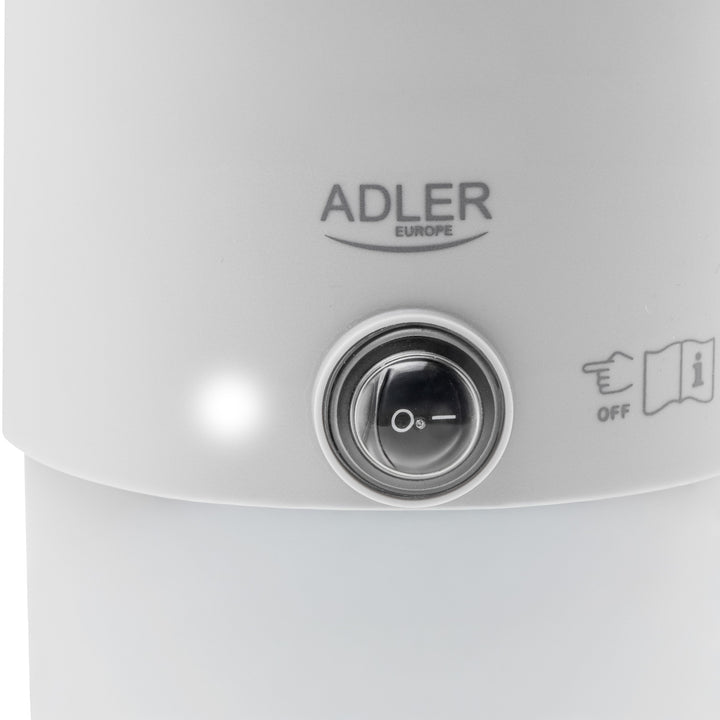 Ceainic electric Adler, ceainic de călătorie, pereți dubli, capacitate 0,8 l, putere maximă 650 W, gri, AD 1388