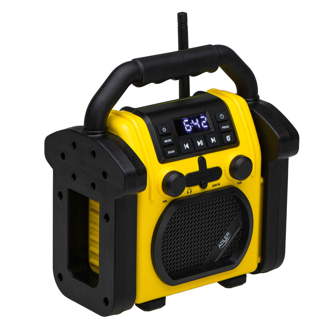 Radio pentru șantier Adler, Bluetooth 5.1, IPX 54, putere 10 W, AD 1911