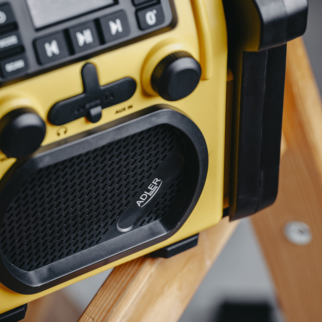 Radio pentru șantier Adler, Bluetooth 5.1, IPX 54, putere 10 W, AD 1911