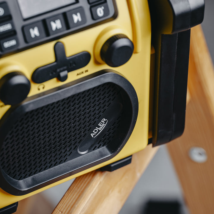 Radio pentru șantier Adler, Bluetooth 5.1, IPX 54, putere 10 W, AD 1911