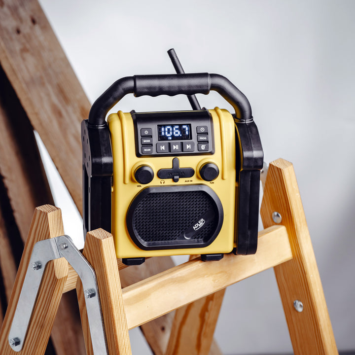 Radio pentru șantier Adler, Bluetooth 5.1, IPX 54, putere 10 W, AD 1911