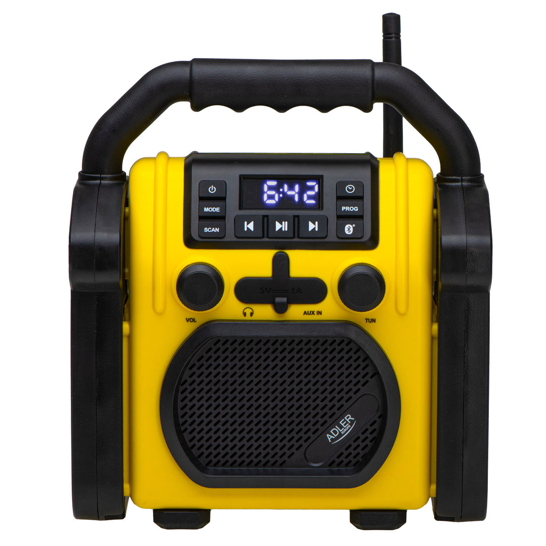 Radio pentru șantier Adler, Bluetooth 5.1, IPX 54, putere 10 W, AD 1911