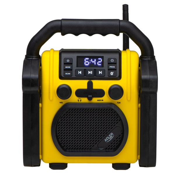 Radio pentru șantier Adler, Bluetooth 5.1, IPX 54, putere 10 W, AD 1911