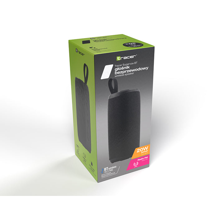 Difuzor portabil Tracer, Bluetooth 5.3, putere RMS 20 W, IPX4, negru, TRAGLO47686