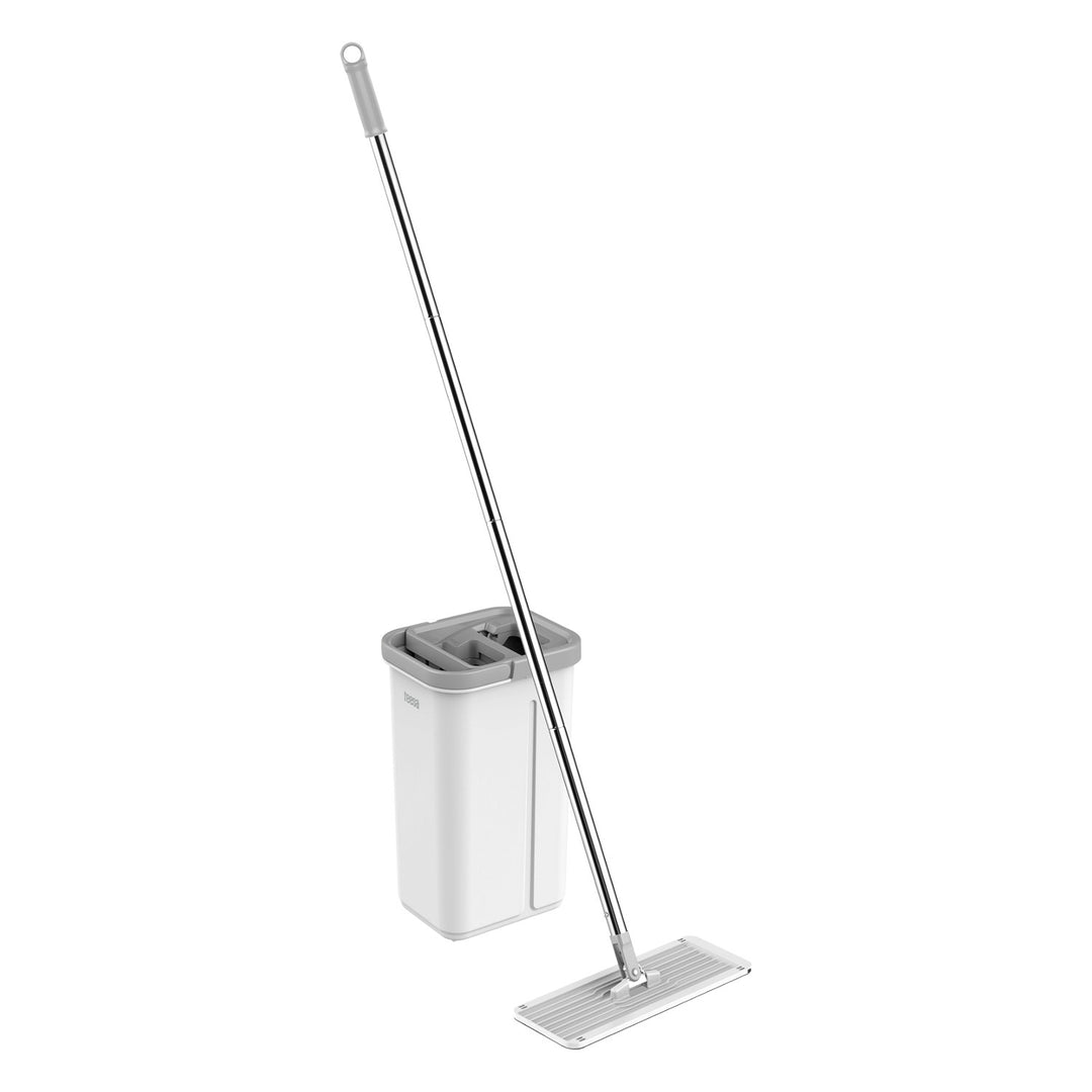 Mop plat Teesa, găleată cu două compartimente, capacitate 5,7 l, New Clean R13, Teesa