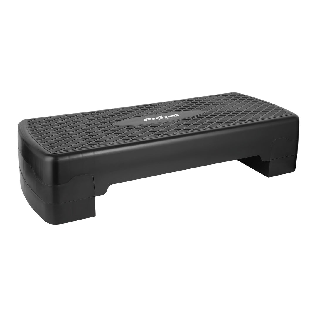 Rebel Active aerobic și fitness step, 3 trepte, 68 cm, negru, RBA-3227-BK