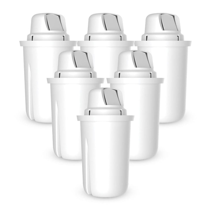 Set de 6 filtre pentru carafa filtrantă Dafi, cartuș Classic, capacitate de până la 150 l de apă, reduc duritatea apei, D.WF.DAFI.5+1.P