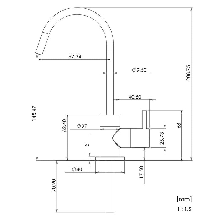 Sistem de filtrare Dafi Flow Comfort Perfect, robinet pentru apă filtrată inclus în set, capacitate de filtrare de până la 4,3 l/min, culoare crom, F.FR.FIL.POD.Z.REG.BAT.1.DR