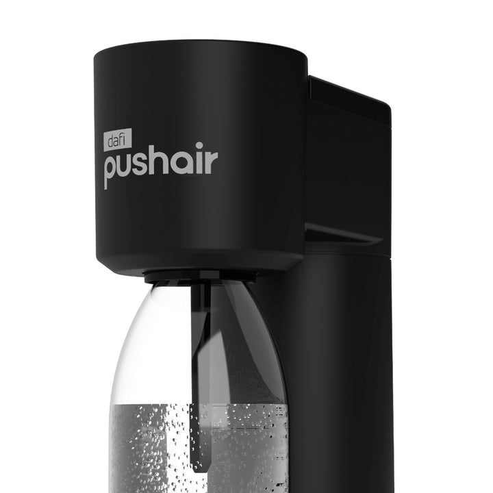 Sistem de carbonatare Dafi Push Air, culoare negru, setul include 2 sticle de 0,7 l și o butelie de CO2