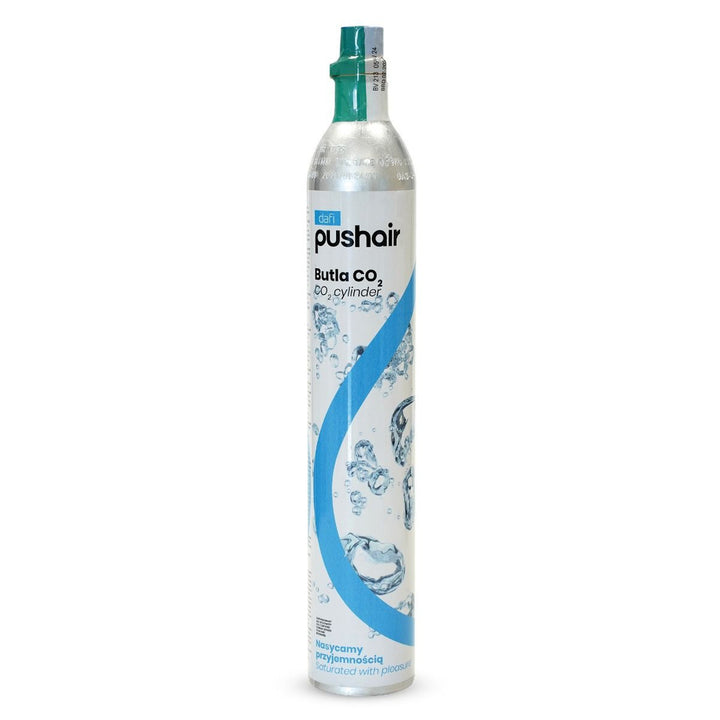 Sistem de carbonatare Dafi Push Air, culoare negru, setul include 2 sticle de 0,7 l și o butelie de CO2