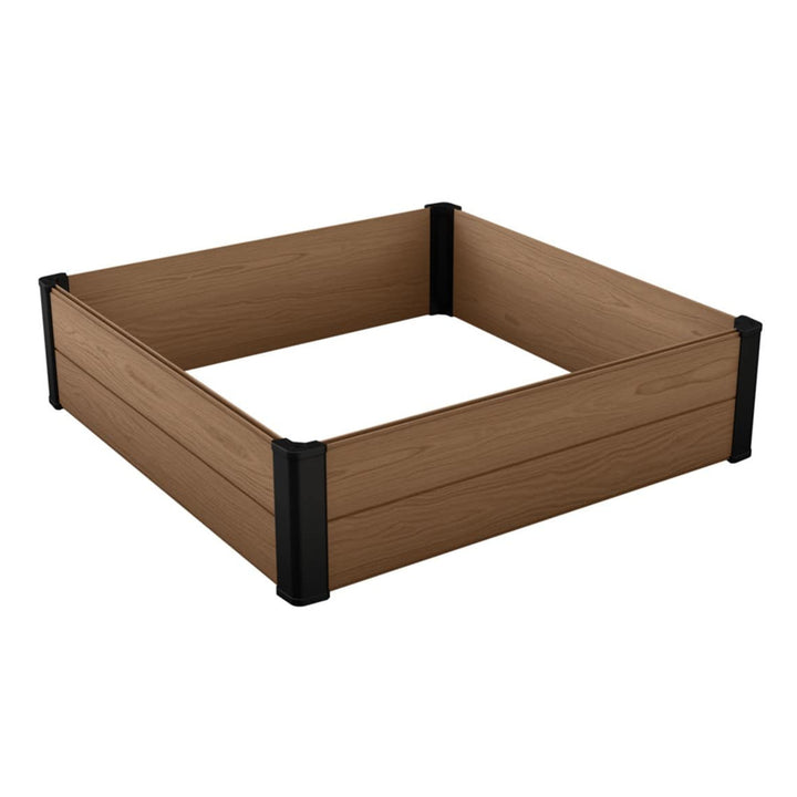 Keter Maple bordură de grădină, plastic, maro, dimensiuni 106x106x32 cm, rezistentă la intemperii, 249299
