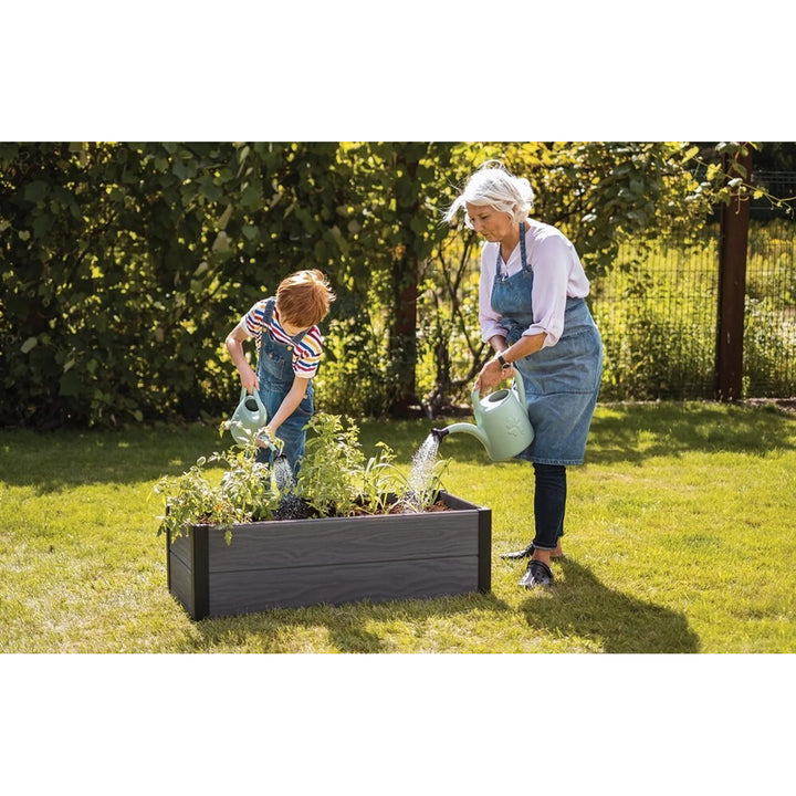 Keter Maple bordură de grădină, plastic, gri, dimensiuni 106x50x32 cm, rezistentă la intemperii, 249296