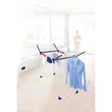 Leifheit Pegasus 200 Solid Comfort Uscător de rufe, lungime linie 20 m, picioare antiderapante, rezistent la intemperii, 2 cleme pentru rufe, 81516
