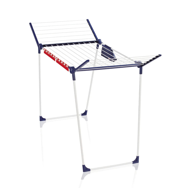 Uscător Leifheit Pegasus 180 Solid Plus, lungime linie 18 m, picioare paralele stabile, rezistent la intemperii, 2 cleme pentru rufe, 81510