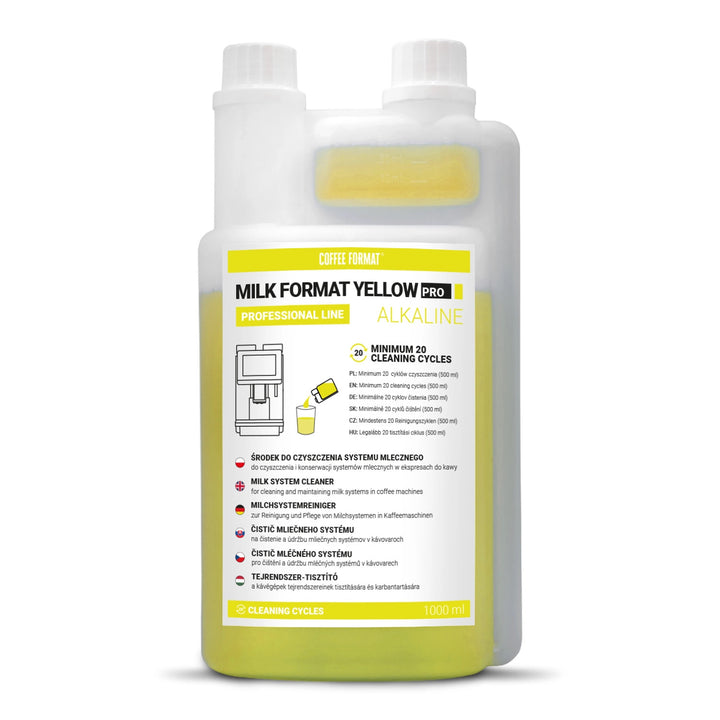 Detergent pentru sistemul de lapte 1 l, format cafea FORMAT LAPTE GALBEN PRO